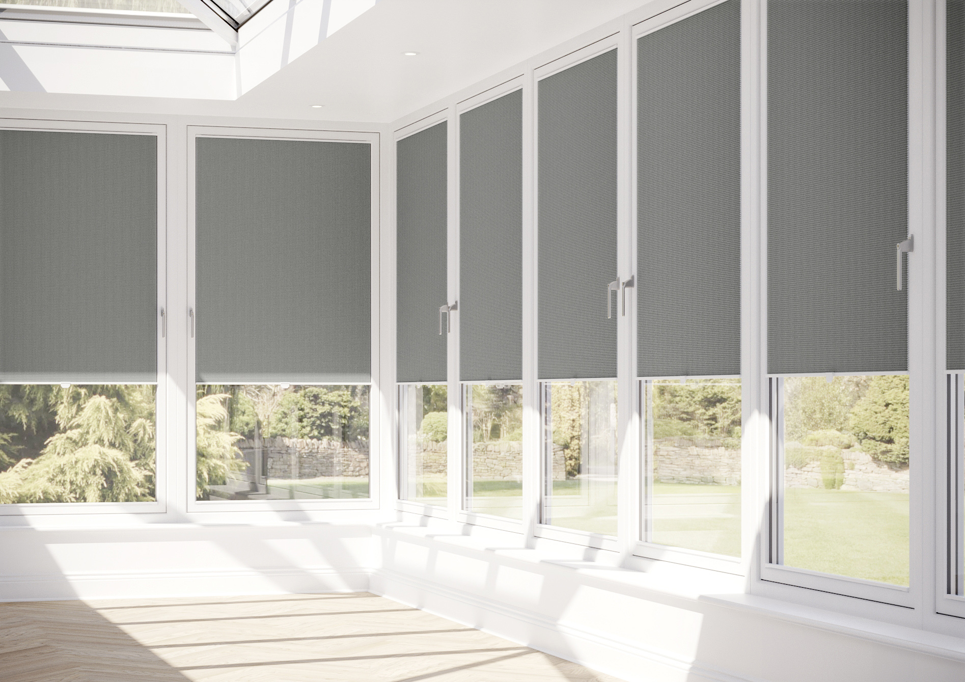 Halo, Midnight Grey - Stick Fit Slim Honeycomb Blind - Image 10